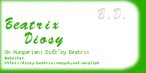 beatrix diosy business card